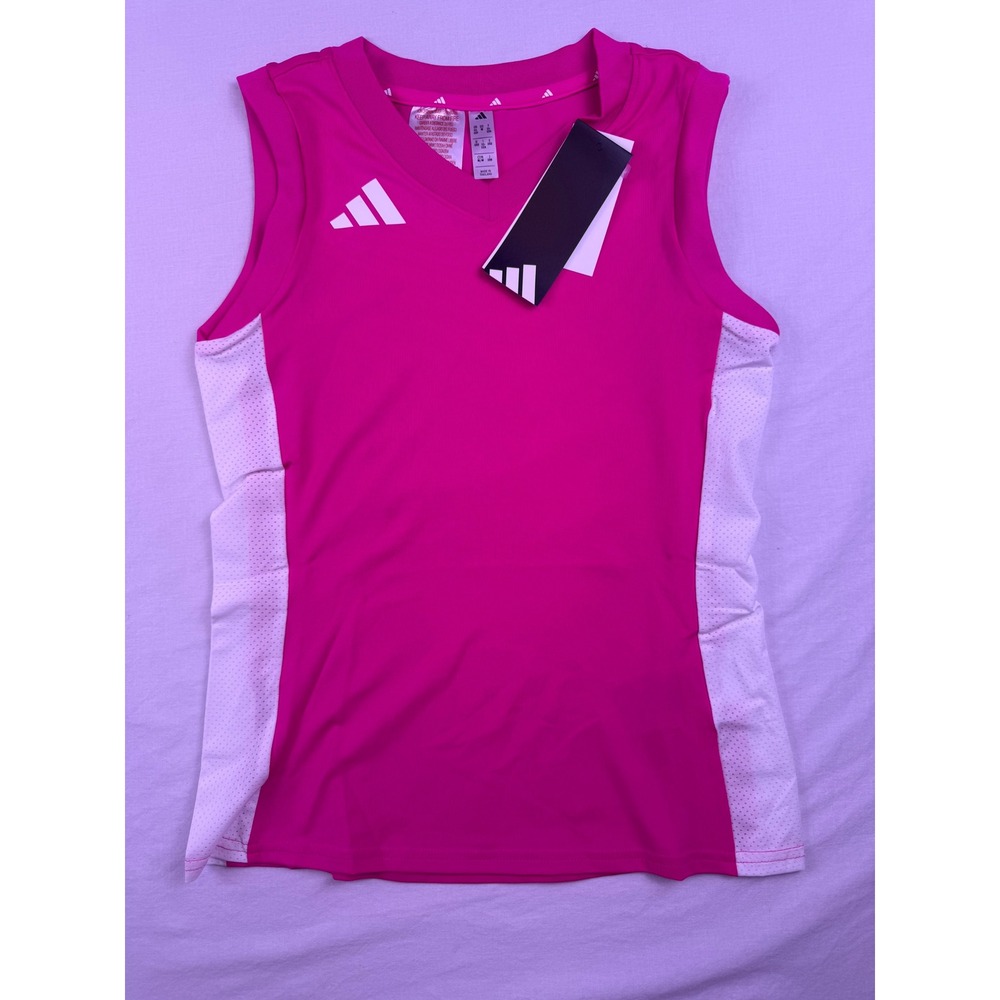 Adidas Quickset SL Youth Volleyball Jersey Medium Pink NEW Climacool KF1989